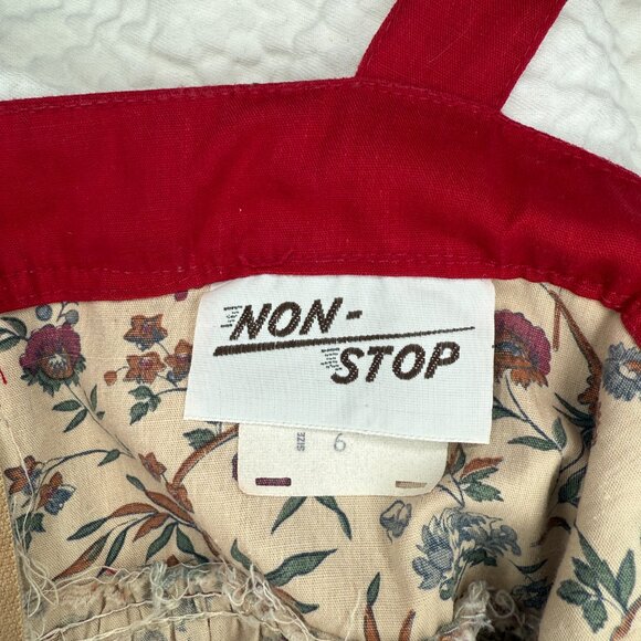 Vintage 70s Two Piece Cottage Floral Prairie Vest Dress Set | Size XXS/XS - Picture 12 of 16